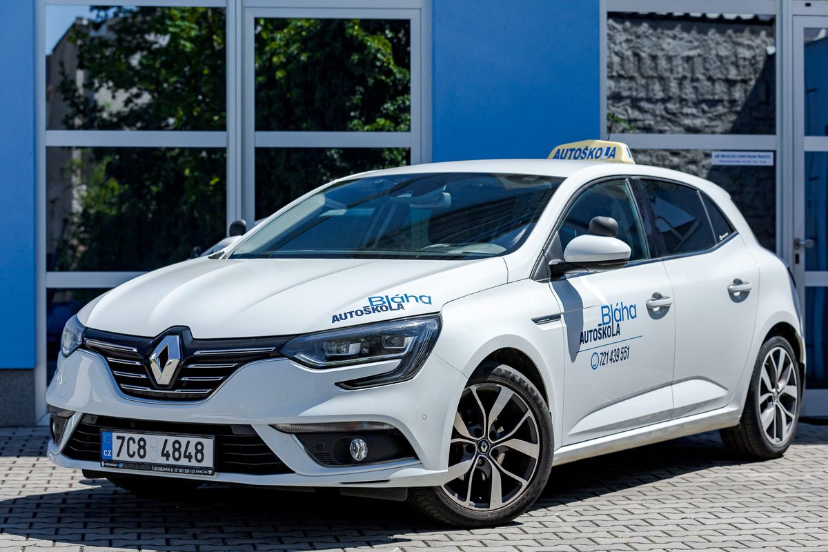 Renault Mégane Autoškoly Bláha, výcvikové vozidlo skupiny B